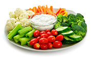 Adding dip to veggies gets kids to eat more