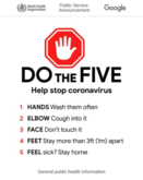 Do the Five: Help stop coronavirus